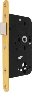 Click Here To Enlarge This Photo Of AR911-R-60-PB Hoppe Arrone DIN Mortice Latch Radius Forend (60mm Backset) - Polished Brass (87107864)