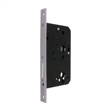 Click Here To Enlarge This Photo Of AR912-S-60-SSS Hoppe Arrone DIN Mortice Deadlock Case Square Forend (60mm Backset) - Satin Stainless Steel (87107865)