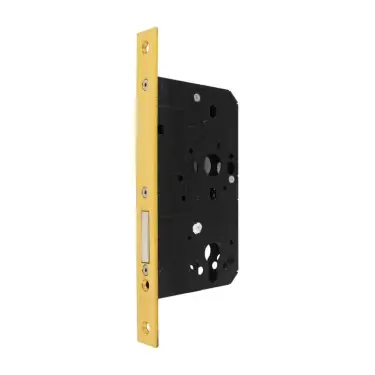 Click Here To Enlarge This Photo Of AR912-S-60-PB Hoppe Arrone DIN Mortice Deadlock Case Square Forend (60mm Backset) - Polished Brass (87107867)