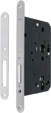 Click Here To Enlarge This Photo Of AR912-R-60-SSS Hoppe Arrone DIN Mortice Deadlock Case Radius Forend (60mm Backset) - Satin Stainless Steel (87107868)