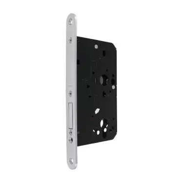 Click Here To Enlarge This Photo Of AR912-R-60-PSS Hoppe Arrone DIN Mortice Deadlock Case Radius Forend (60mm Backset) - Polished Stainless Steel (87107869)