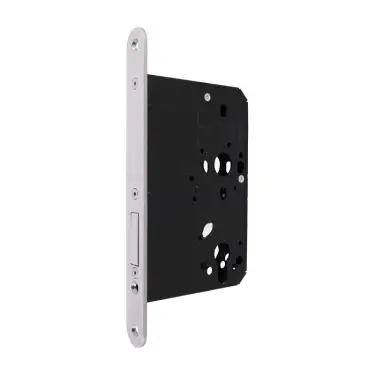 Click Here To Enlarge This Photo Of AR912-R-80-PSS Hoppe Arrone DIN Mortice Deadlock Case Radius Forend (80mm Backset) - Polished Stainless Steel (50001747)