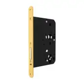AR912-R-80-PB Hoppe Arrone DIN Mortice Deadlock Case Radius Forend (80mm Backset) - Polished Brass (50001760)