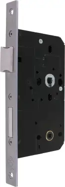 Click Here To Enlarge This Photo Of AR913-S-60-SSS Hoppe Arrone DIN Mortice Bathroom Lock Square Forend (60mm Backset) - Satin Stainless Steel (87107871)