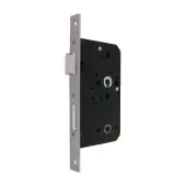 AR913-S-60-SSS Hoppe Arrone DIN Mortice Bathroom Lock Square Forend (60mm Backset) - Satin Stainless Steel (87107871)