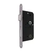 AR913-R-60-SSS Hoppe Arrone DIN Mortice Bathroom Lock Radius Forend (60mm Backset) - Satin Stainless Steel (87107874)