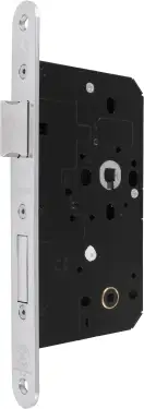 Click Here To Enlarge This Photo Of AR913-R-60-PSS Hoppe Arrone DIN Mortice Bathroom Lock Radius Forend (60mm Backset) - Polished Stainless Steel (87107875)