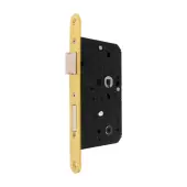 AR913-R-60-PB Hoppe Arrone DIN Mortice Bathroom Lock Radius Forend (60mm Backset) - Polished Brass (87107876)