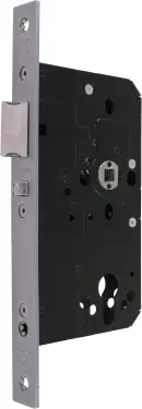 Click Here To Enlarge This Photo Of AR914-S-60-SSS Hoppe Arrone DIN Mortice Nightlatch Case Square Forend (60mm Backset) - Satin Stainless Steel (87107877)