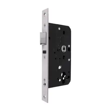 Click Here To Enlarge This Photo Of AR914-S-60-PSS Hoppe Arrone DIN Mortice Nightlatch Case Square Forend (60mm Backset) - Polished Stainless Steel (87107878)