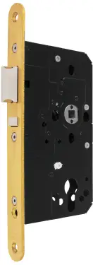Click Here To Enlarge This Photo Of AR914-R-60-PB Hoppe Arrone DIN Mortice Nightlatch Case Radius Forend (60mm Backset) - Polished Brass (87107882)