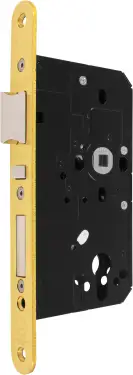 Click Here To Enlarge This Photo Of AR915-R-60-PB Hoppe Arrone DIN Mortice Apartment Lock Radius Forend (60mm Backset) - Polished Brass (87107888)