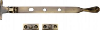 V992 8-AT Heritage Brass Casement Window Stay Ball Design 8" Antique Brass Finish