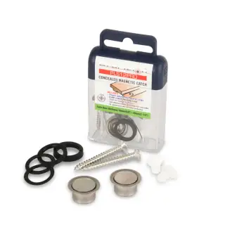 PLS12PRO Precision Light Duty Concealed Magnetic Catch 12mm - Stainless Steel
