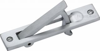 C1165-SC Heritage Brass Pocket Door Edge Pull Satin Chrome Finish