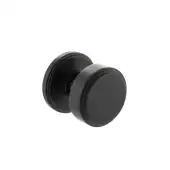 Atlantic - MH350SMKMBSOLID Millhouse Brass 'Boulton' (Solid Brass) Stepped Mortice Knob on Concealed Fix Rose - Matt Black
