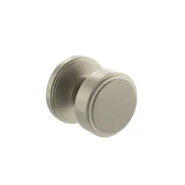 Click Here To Enlarge This Photo Of Atlantic - MH350SMKSNSOLID Millhouse Brass 'Boulton' (Solid Brass) Stepped Mortice Knob on Concealed Fix Rose - Satin Nickel