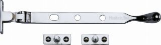 V992 8-PC Heritage Brass Casement Window Stay Ball Design 8" Polished Chrome Finish