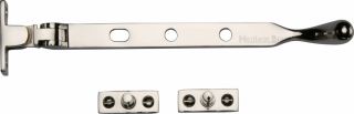 V992 8-PNF Heritage Brass Casement Window Stay Ball Design 8" Polished Nickel Finish