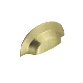 SB2307SB - Spira Brass Slim Cup Handle 105mm - Satin Brass