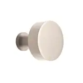 SB2309SS - Spira Brass Round Cupboard Knob 38mm - Satin Silver