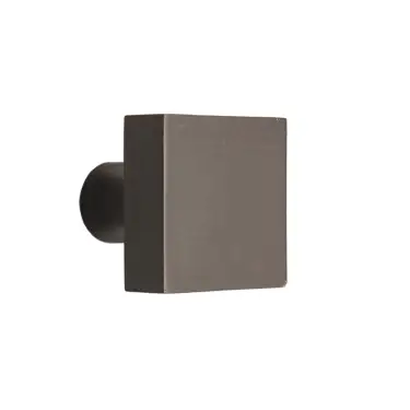 Click Here To Enlarge This Photo Of SB2310GG - Spira Brass Square Cupboard Knob 38mm - Gun Metal Grey