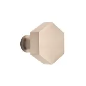SB2311SS - Spira Brass Hexagonal Cupboard Knob 38mm - Satin Silver