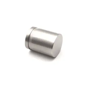 Click Here To Enlarge This Photo Of SB2312SS - Spira Brass Cylinder Cupboard Pull 26mm - Satin Silver