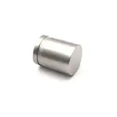 SB2312SS - Spira Brass Cylinder Cupboard Pull 26mm - Satin Silver