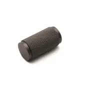 SB2327GG - Spira Brass Knurled Cylinder Cupboard Pull 17mm - Gun Metal Grey