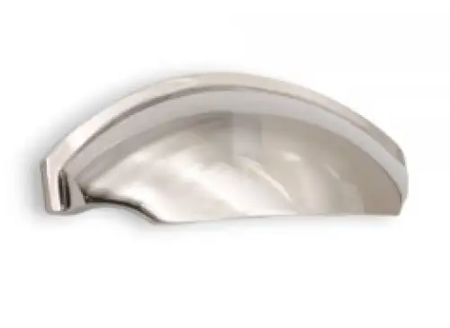 Click Here To Enlarge This Photo Of SB2335PN - Spira Brass 150mm Tulip Cup Drawer Pull - Polished Nickel