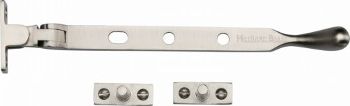 Click Here To Enlarge This Photo Of V992 8-SN Heritage Brass Casement Window Stay Ball Design 8" Satin Nickel Finish