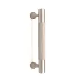 SB2413SS - Spira Brass Knurled Bar Handles 130mm Centres - Satin Silver