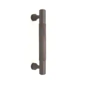 SB2413GG - Spira Brass Knurled Bar Handles 130mm Centres - Gun Metal Grey