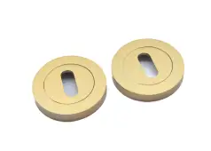 SB3105SB - Spira Brass Standard Key Escutcheon - Satin Brass