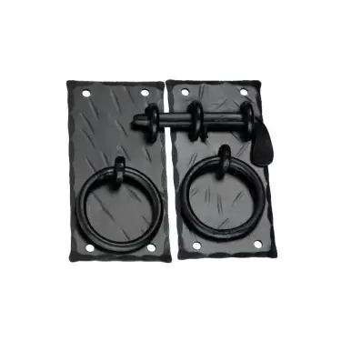 Click Here To Enlarge This Photo Of FC208 - Spira Brass Spike Cabinet Lock Large - Black Iron