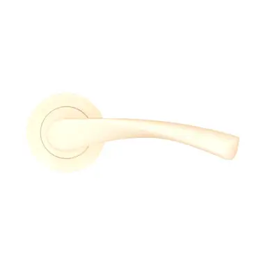 Click Here To Enlarge This Photo Of SB1301IV - Spira Brass Mercury Lever Handle on Round Rose - Ivory