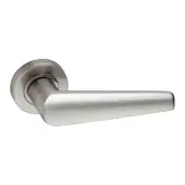 SB1308SN - Spira Brass Aero Lever Handle on Rose - Satin Nickel