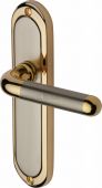 VIE3310-JP Heritage Brass Door Handle Lever Latch Vienna Design Jupiter Finish