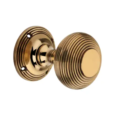 Click Here To Enlarge This Photo Of SB2122AB - Spira Brass Beehive Mortice Door Knobs - 55mm - Aged Brass