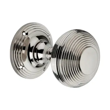 Click Here To Enlarge This Photo Of SB2122PN - Spira Brass Beehive Mortice Door Knobs - 55mm - Polished Nickel