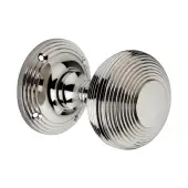 SB2122PN - Spira Brass Beehive Mortice Door Knobs - 55mm - Polished Nickel