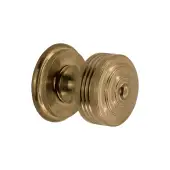 SB2132AB - Spira Brass Carter Mortice/Rim Door Knobs - Aged Brass