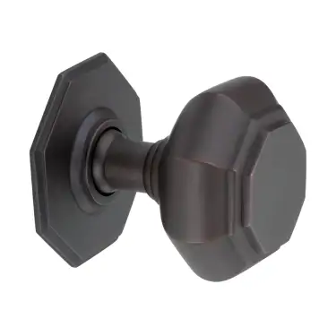 Click Here To Enlarge This Photo Of SB2201ABZ - Spira Brass Octagonal Centre Door Knob - Aged Bronze