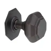 SB2201ABZ - Spira Brass Octagonal Centre Door Knob - Aged Bronze