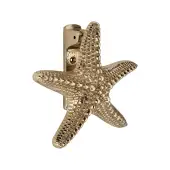 SB4112PB - Spira Brass Starfish Door Knocker - Polished Brass