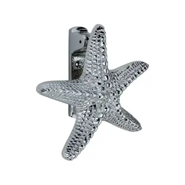 Click Here To Enlarge This Photo Of SB4112PC - Spira Brass Starfish Door Knocker - Polished Chrome