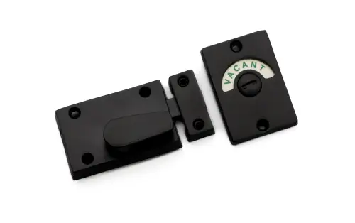 Click Here To Enlarge This Photo Of SB6183BLK - Spira Brass Indicator Bathroom Bolt Matt Black