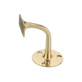 SB6184PB - Spira Brass Brass Handrail Bracket - Polished Brass