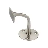 SB6184SN - Spira Brass Brass Handrail Bracket - Satin Nickel